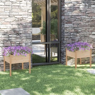 Tuinplantenbak-2-stuks-Massief-Grenenhout-70x70x70cm