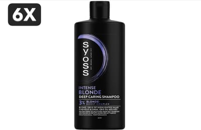 6 x Syoss - Shampoo - Intense Blond - 440ml