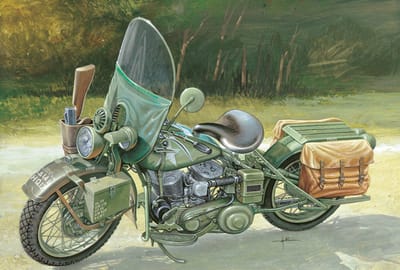 Italeri 7401 - WLA 750 Motorfiets 1:9 Schaalmodel - Modelkit