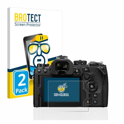 BROTECT - Screenprotector voor Olympus OM-1 2022 - Folie Beschermfolie transparant 2 Stuks