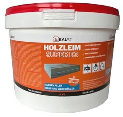 Sneldrogende Waterbestendige Houtlijm voor Hard- en Zacht Hout - 1,5 kg