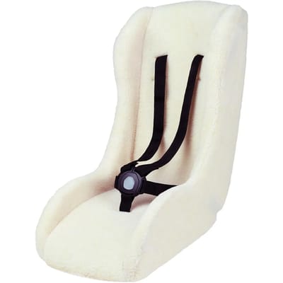 Polisport Mini Pelican Dreumesschaal/Stoelverkleiner voor fietskar of bakfiets - Faux Schapenvacht - 5 puntsgordel