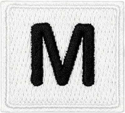 Fjesta© Oeteldonk embleem - Scrabble stijl letter M