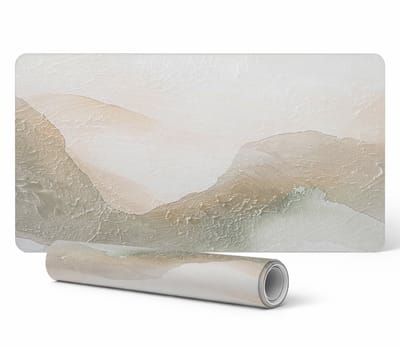 Beschermende vinyl bureau- en tafelmat, verfijnd abstract ontwerp, 100x50 cm