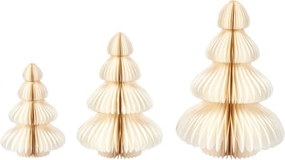 NILGIRI - Kerstfiguren set van 3 - Beige - Papier