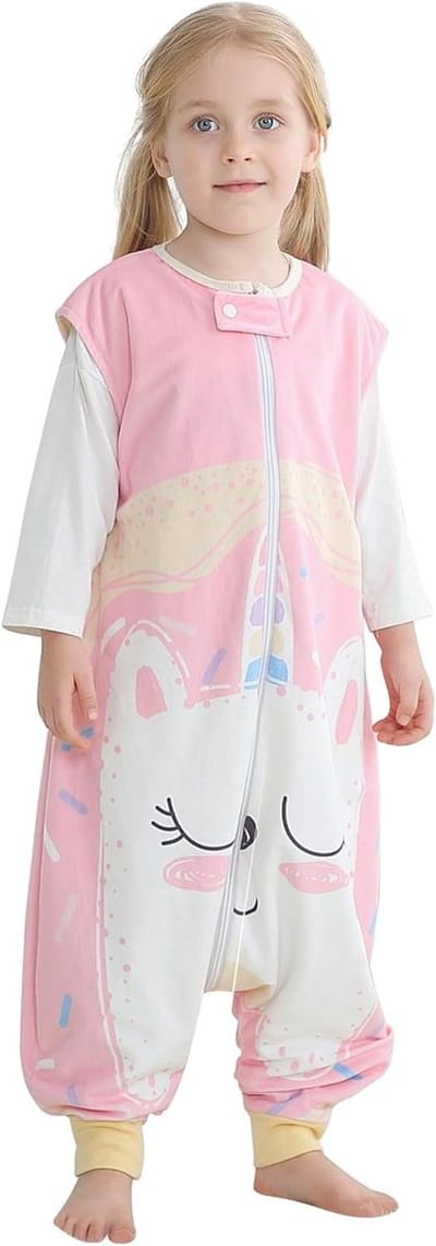 Babyslaapzak met Benen - Draagbare pyjama - Comfortabel slapen - Ademend polyester - 1-3 Jaar - Roze Monster