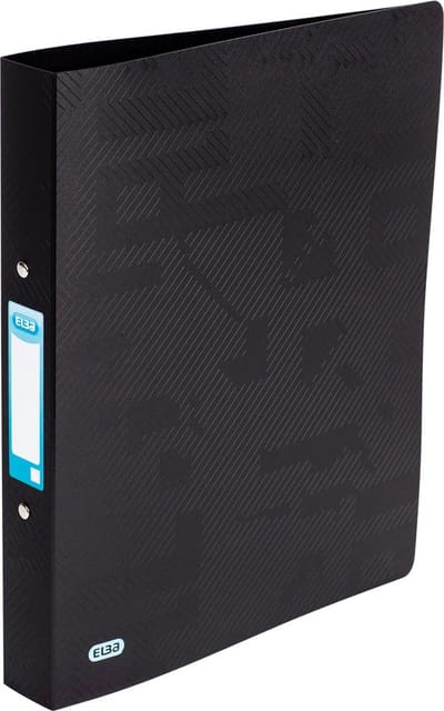 Ringmap Elba Urban Zwart A4 Ringen (10 Stuks)