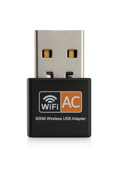 USB WiFi Adapter 600Mbps Dual Band (2.4GHz & 5GHz) – Mini Draadloze Netwerkkaart Ontvanger voor PC & Laptop – 802.11ac Plug & Play