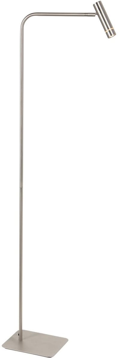 Vloerlamp Volari 4710ST Stalen vloerlamp 120cm hoog met dim-to-warm LED, draaibaar en kantelbaar, modern design van Steinhauer