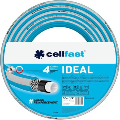 Cellfast - IDEAL -Tuinslang 1/2" 30m - 4-laags - UV Bestendig