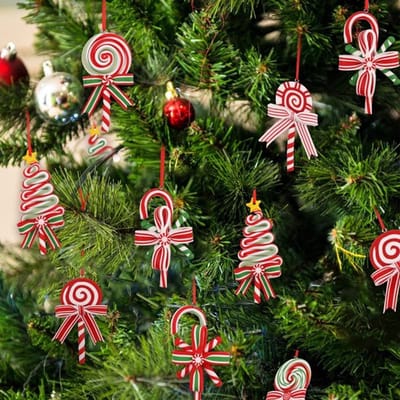 Dailygoody - Snoep Ornamenten - Hangende Decoraties - 8 Stuks - Nep