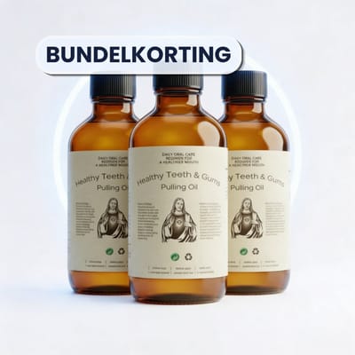 Holymouthwash - 3-Pack - Oil Pulling Spoeling – Mondspoeling - Stopt Bloedend Tandvlees & Slechte Adem – Natuurlijk Mond Olie – Alcoholvrij - Pepermunt - 3 x 120ml