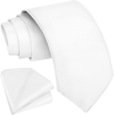 Stijlvolle 8cm Krawat en Zakdoek Set voor Mannen - Formele Kleding voor Bruiloften en Zakelijke Evenementen (23 x 23cm)