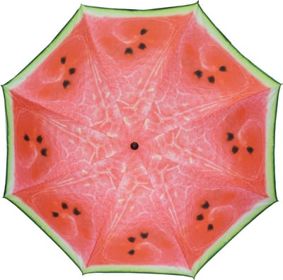 Parasol - watermeloen fruit - D180 cm - UV-bescherming - incl. draagtas