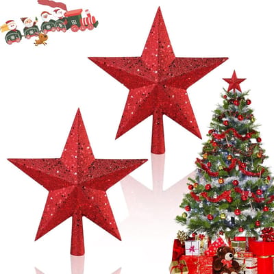 Kerstboom Topper Ster van Kant - Decoratieve Ster voor Kerstboom Versiering en Feestelijke Sfeer