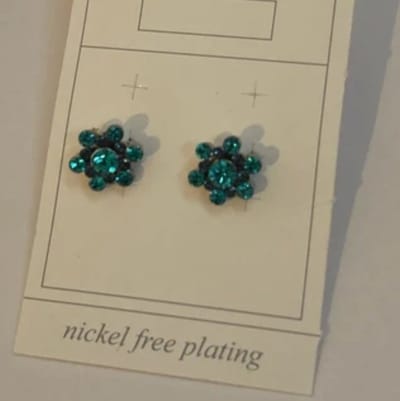 Oorknopjes turquoise/blauw | Oorknopjes | Glinsterend | Blauw