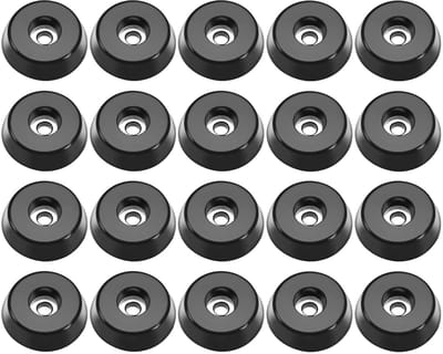 Dailygoods- Rubber Voeten 20 Stuks - Bumper Pads - Meubel Voetjes - Vloer Bescherming - D18x15xH5mm - Zacht en Flexibel - Meubelvoetjes