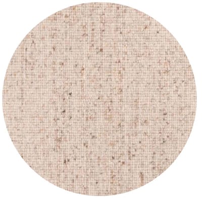 DÉJA Living Vloerkleed Rond Ø300cm - Laagpolig Beige Wol - Bela