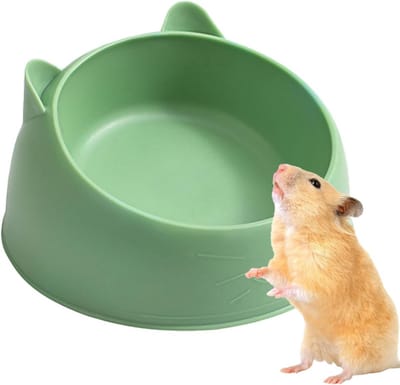 Stevige Keramische Water- en Voerbak voor Kleine Huisdieren zoals Hamsters en Cavia's