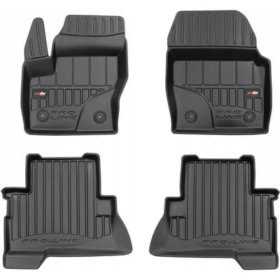 Frogum No.77 - Automatten 3D - Geschikt voor Ford Escape (2013-2019) - 4-delige set - Hoge rand 6cm - Zwart