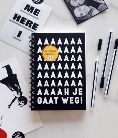 Invulboek | Afscheidsboek - Afscheid collega 'Aah je gaat weg' - Afscheidscadeau