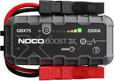NOCO Boost X Lithium Jump Starter GBX75 - Starthulp 2500 ampère – USB lader voor smartphone/tablet - 400 lumen LED zaklamp – 7 lichtstanden