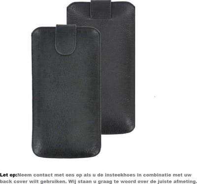 Samsung Galaxy A21s - Insteek Cover Echt Leer Zwart