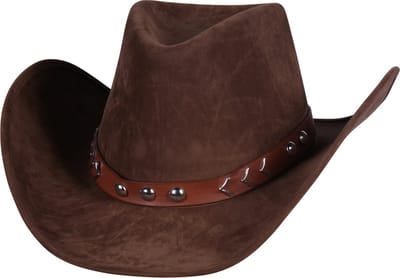 Cowboyhoed Ames - Cowboy - Dames En Heren - Een Stuk - One Size - Bruin