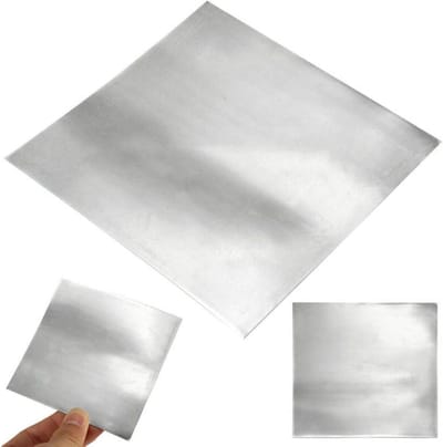 Zink Plaat - Metaalfolie - Wetenschappelijk Onderzoek - Hoge Zuiverheid Materiaal - 100x100x0.5mm - Zilverkleurig