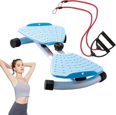 Taille Draai Fitnessapparaat - Twist Board - Thuis Trainen - Stille Constructie - 53.5 x 34.5 x 13 cm - Blauw
