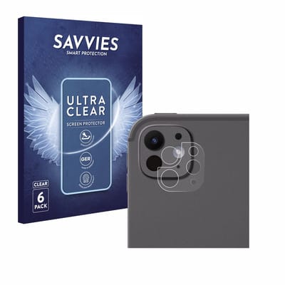 Savvies - Screenprotector voor Apple iPad Pro 13" 2024 / 2025 (ALLEEN Camera Lens) - Folie Beschermfolie transparant 6 Stuks