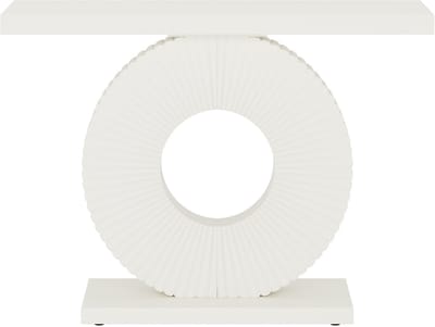 DMG Supply Consoletafel - Wit - Geometrisch Onderstel - Wandtafel - Spaanplaat - 100 x 30 x 78 cm