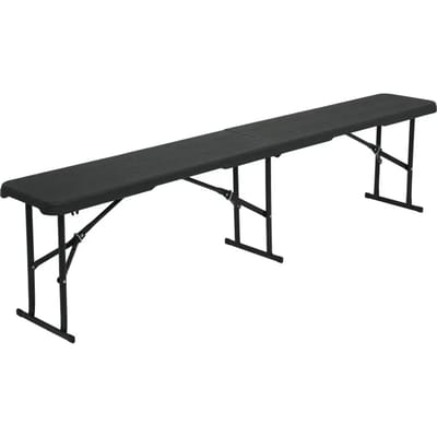 NILS CAMP NC3404 - Opvouwbare Tuinbank - 183cm - Antraciet - Weerbestendig