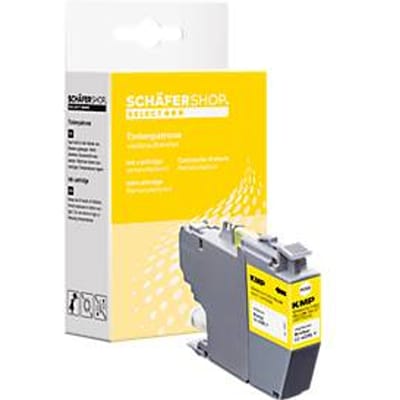 Schäfer Shop Select inktpatroon vervangt Brother LC-422XLY, geel gepigmenteerd