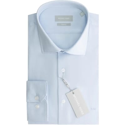 Slim fit overhemd Michael Kors Fine Haringbone