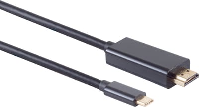 Powteq Premium - 1 meter - USB C naar HDMI kabel - 4K 60 Hz - Gold-plated - HDMI alt mode USB C