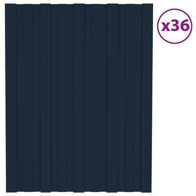 vidaXL - Dakpaneel - 36 - st - Antraciet - 60 - x - 45 - cm - Verzinkt - staal
