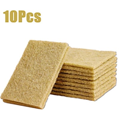 10 stuks Sisal Microvezel Afwas spons Eco-vriendelijke Schoonmaak spons Verdikte Schuurspons voor Borden Pannen Keuken Schoonmaakgereedschap 10Pcs
