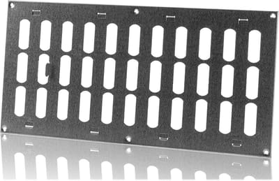 Ventilatierooster Verstelbaar - Luchtrooster Metaal - Luchtstroom Regelen - Verstelbare Lamellen - 400x200mm - Verzinkt