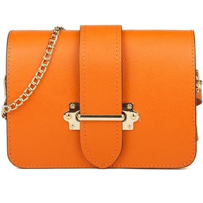 Giulia Monti Schoudertas/Crossbody Tas Oranje