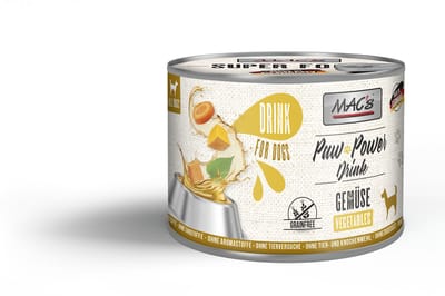 Voordeelpakket: 12x 185g MAC's Dog Paw Power Drink Groente Aanvullend diervoeder voor honden