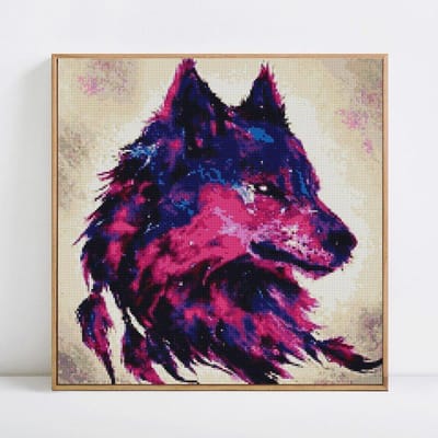 5d diy diamant schilderij dieren foto's van strass wolf diamant borduurwerk 30x30