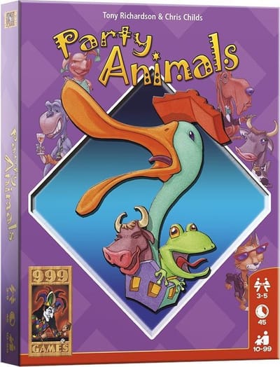 999 Games - Party Animals - Kaartspel - bevat spelregels in NL, EN en FR