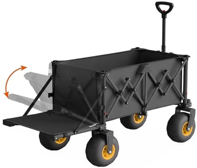 MRKK® Bolderkar Opvouwbaar Luchtbanden - Strandwagen - Bolderwagen