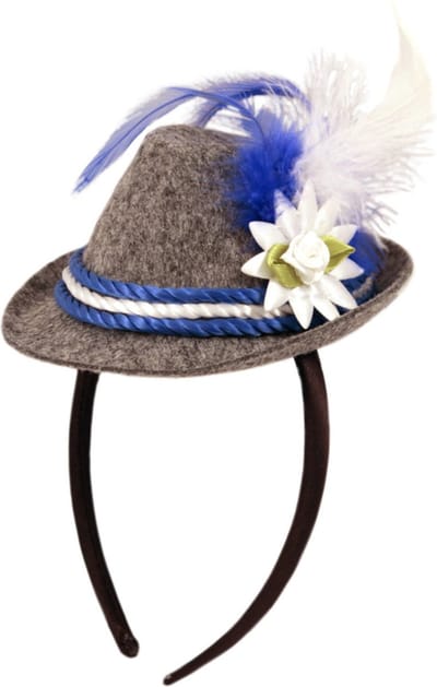 Folat - Tiara mini tribly blauw Oktoberfest