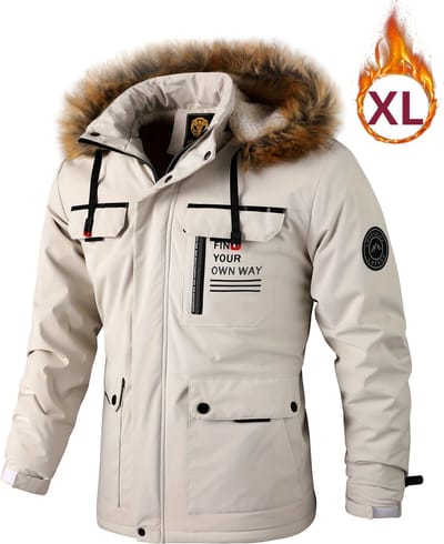 Nivard - Verwarmde Jas - Heating Jacket - Thermo Jas - Elektrische Kleding - Jas Met Verwarming - Met Capuchon - Heren - Maat XL - Wit - Winter