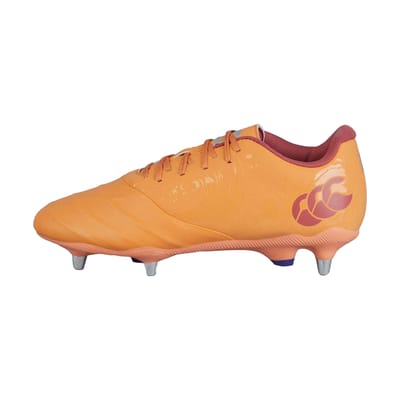 Canterbury Unisex Adult Phoenix Genesis Pro Leder Soft Ground Rugby Laarzen (Oranje/Geel)