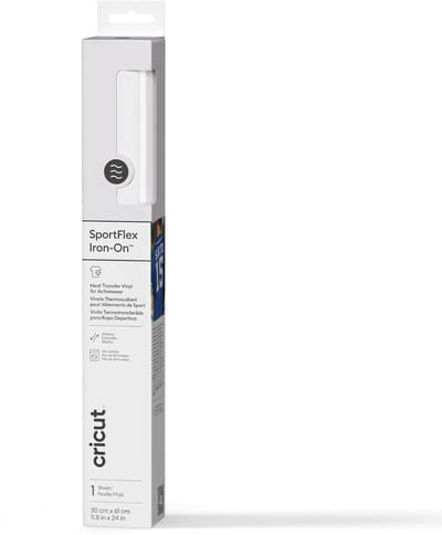 Cricut SportFlex Iron-On - heat transfer material - 30 x 61 cm - white