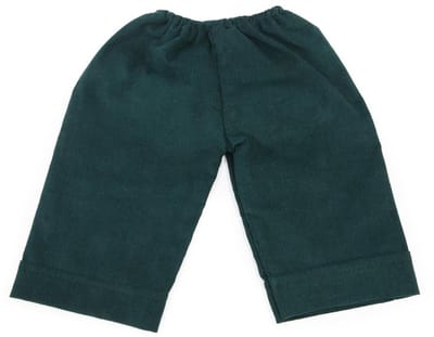 Asi poppenkleding corduroy broek donker groen - poppenoutfit.