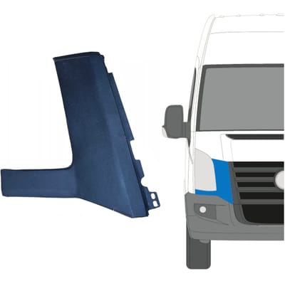 Sierlijst onder koplamp voor Volkswagen Crafter 2005-2011 / Rechts